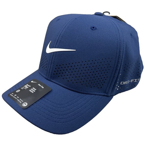 Nike Other - Nike Dri-FIT ADV Rise Structured Swoosh Blue Hat Cap Size L/XL NEW